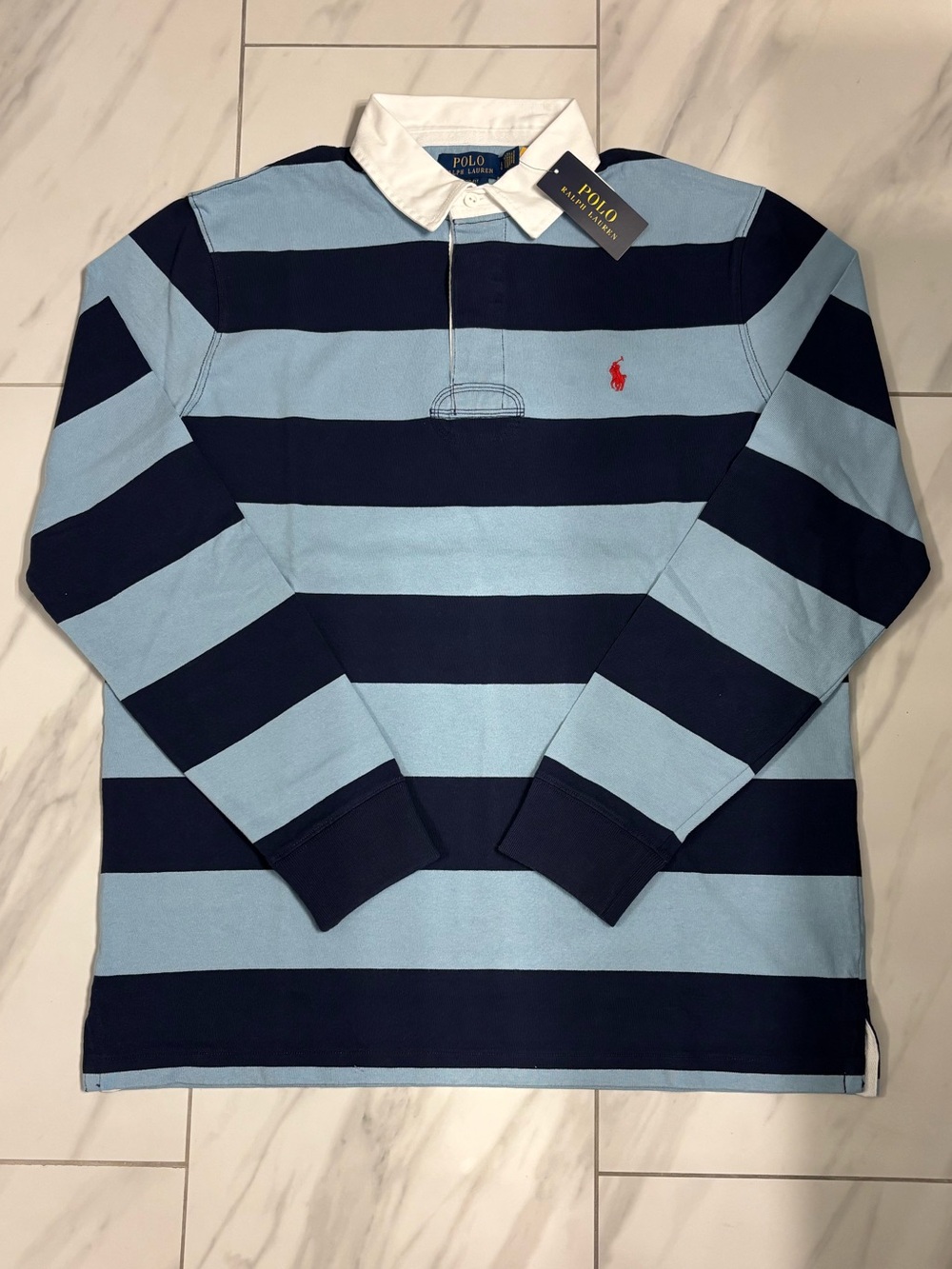 Men’s Polo Ralph Lauren Rugby Polo Long Sleeve Shirt - Picture 1 of 3